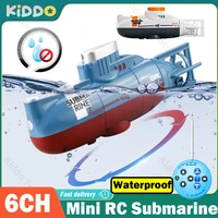 Mini RC Submarine Electric Remote Control Boat Waterproof Diving Toy Simulation Model for Kids Boys Girls Children's Day Gift 1