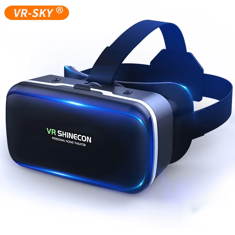 Vr Realtà Virtuale 3D Occhiali Box Auricolare Casco G04 Vr Per Ios Android 4.7-6.5 Pollici Smartphone
