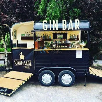 Custom Vintage Bar Box Conversion Horse Trailer