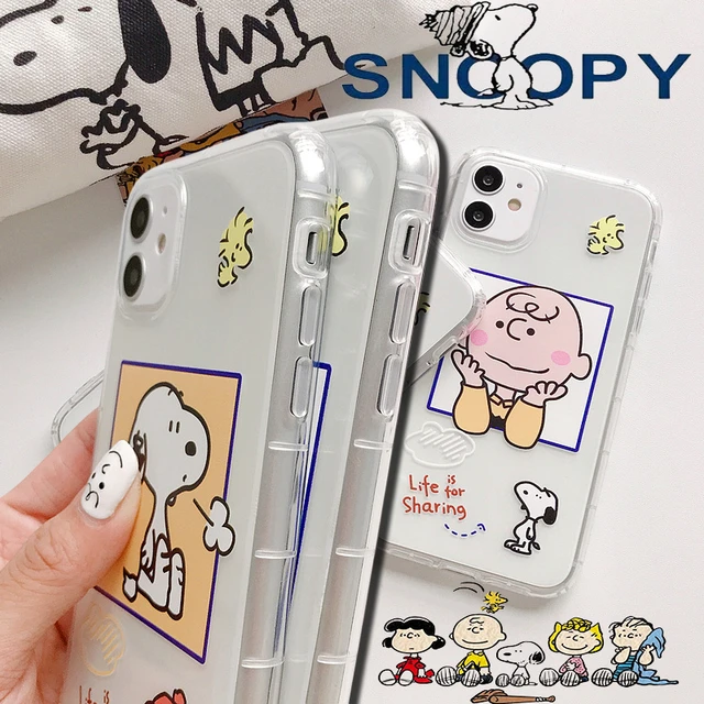 Estuche rígido Snoopy para iPhone 15 Pro