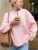 Pink Knitwear Sweater Pullover For Women Long Sleeve Fashion Loose Patchwork Cute Y2k Top Female Knit Elegant Pullover New