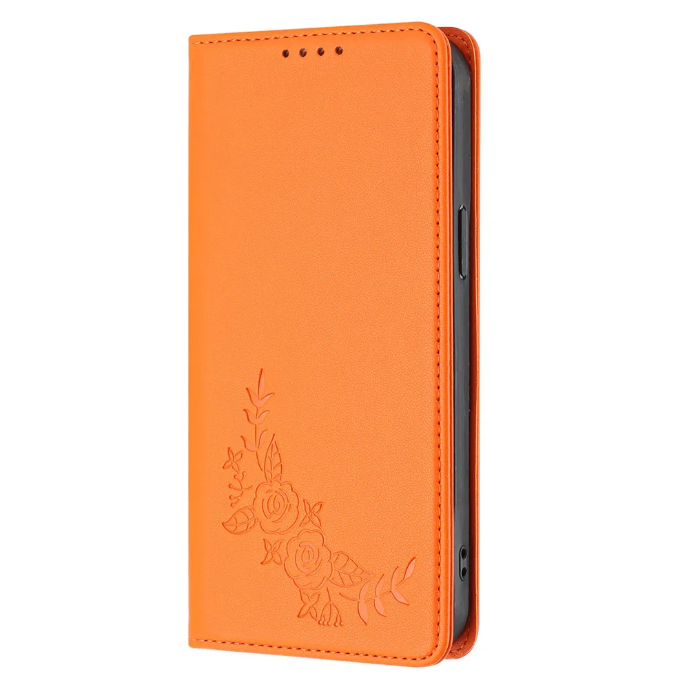 Magnetic Wallet Flip Leather Case with Butterfly Flower Design