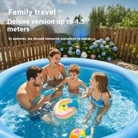 Piscine domestique ronde extérieure grande échelle support piscine piscine pliable pour enfants 1