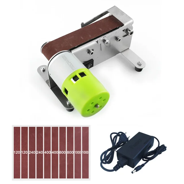 110V/220V New DIY Mini Belt Sander Polishing Grinding Machine Cutter Edge Sharpener 090