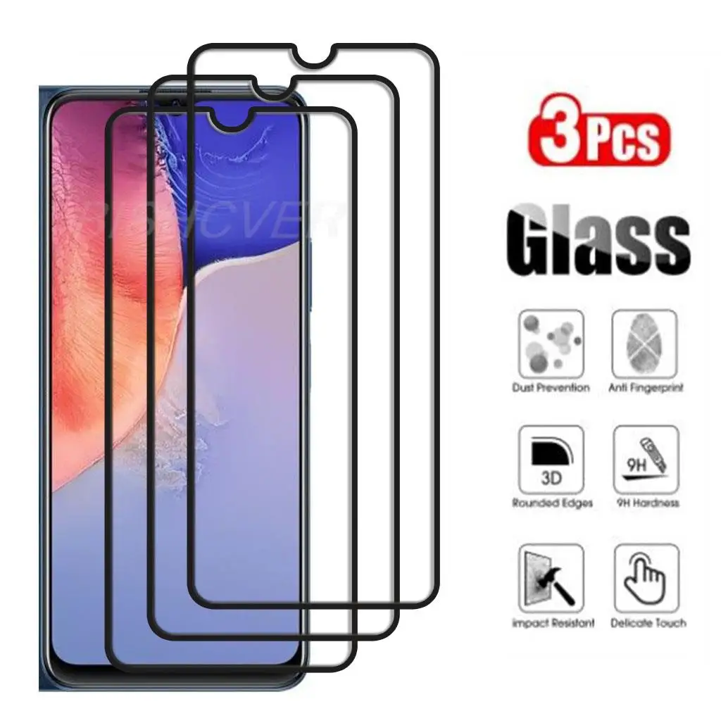

Закаленное стекло для Vivo Y15s Y01 Y10 Y15a Y15c V2120, V2147 V2134, защитная пленка для экрана телефона, 3 шт.