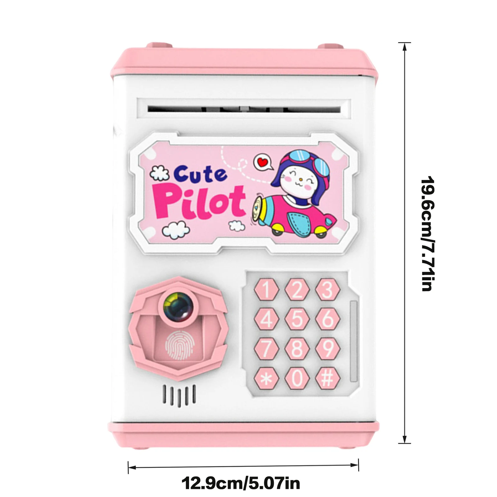 Automatic Banking Safe Piggy Bank Unbreakable Automatic Coin Involvement Piggy Bank for Collecting Cash Saving Box SDI99