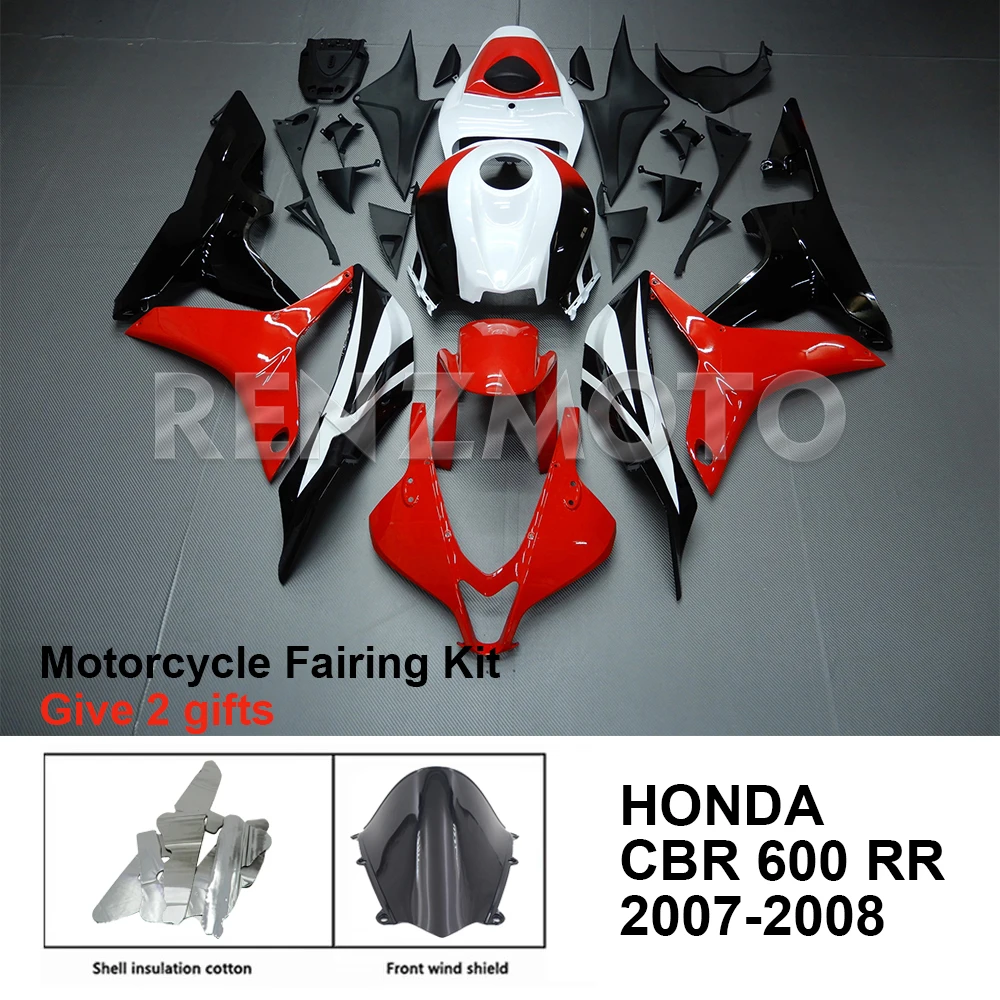 

Комплект обтекателей для мотоцикла, пластиковый комплект кузова для HONDA CBR600 RR CBR600RR 2007-2008, аксессуары для инъекций, детали кузова