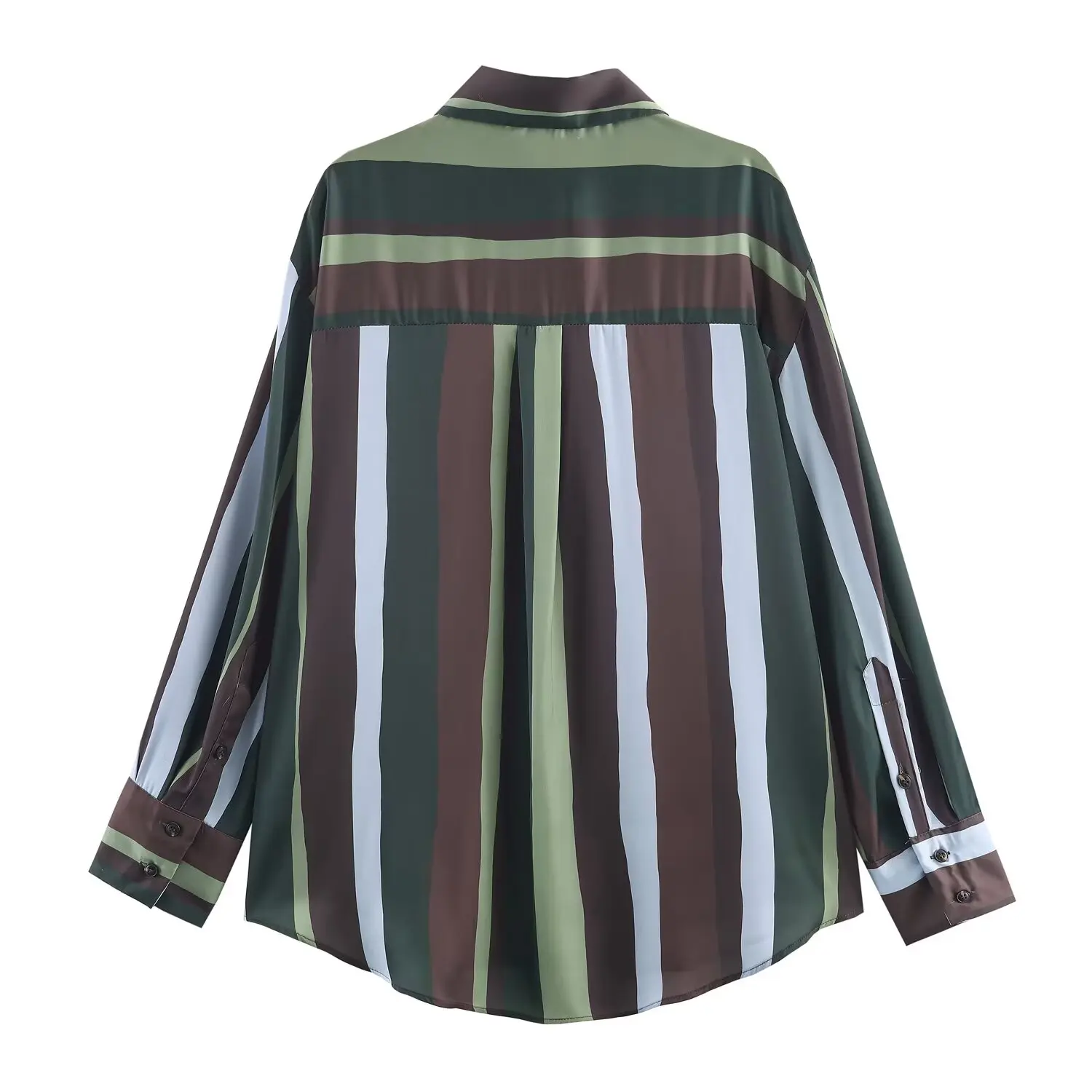 Women's Striped Shirt Spring Autumn New Female Loose Casual Long Sleeved Chic Shirt Lady Commuting Casual Versatile Blouse Top