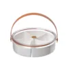 Simplicity Transparent Portable Fruit Plate Outdoor Handle Ice Bucket Creative Living Room Home Compartment Snack Fruit Plate 5