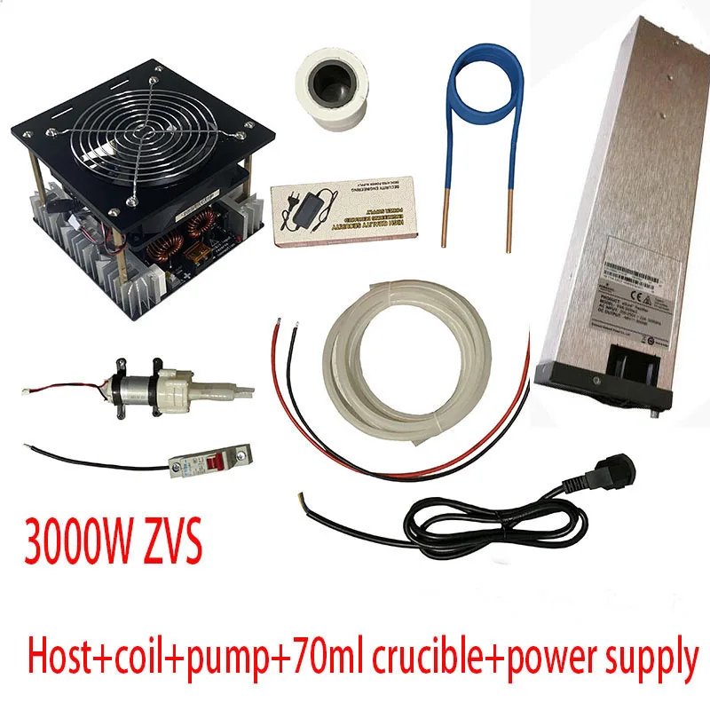 

Высокочастотный индукционный нагреватель ZVS 3000 Вт, высокочастотная машина высокой мощности, гашение печь промежуточной частоты no tap zvs