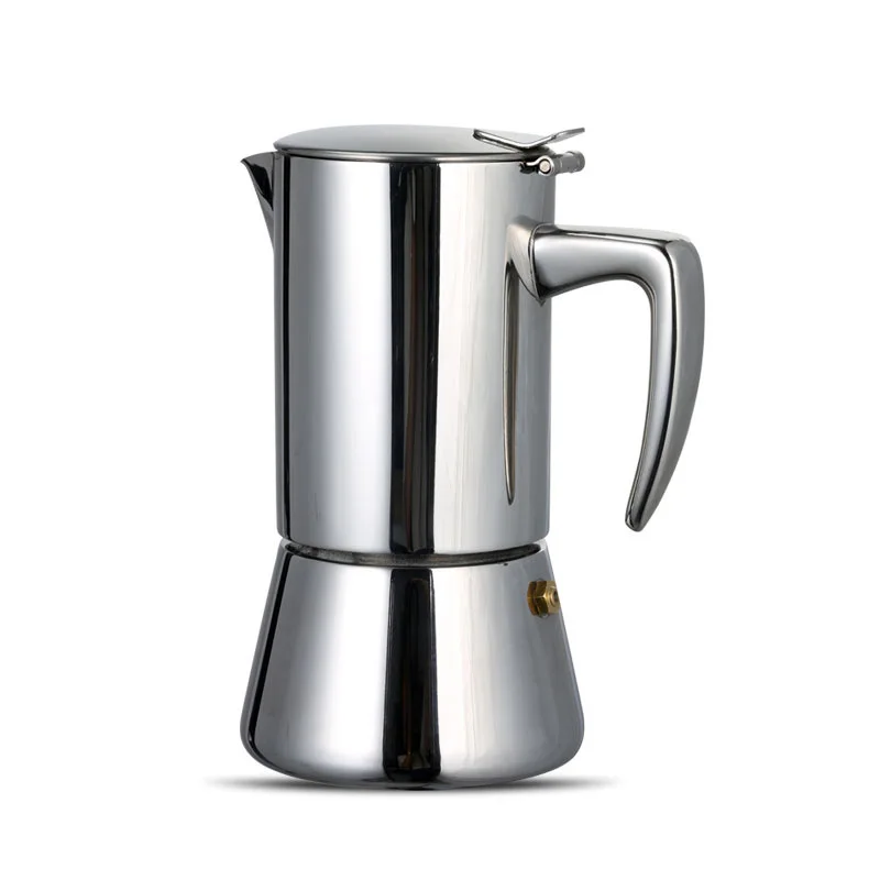 Moka Pot Stainless Steel Stovetop Espresso Maker, Moka Pot Stovetop  Espresso Coffee Maker with Safety Valve200ml