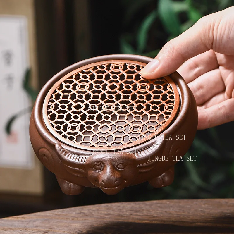 Zhu Ni Gan Soaking Platform Purple Clay Teapot Mat Water Storage Pot Holder Kung Fu Teaset Holder Tea Ceremony Accessories