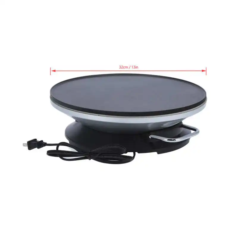 Electric Pancake Maker Small Non-Stick Electric Crepe Maker Kitchen Use US Plug 120V Crepe Maker Pancake Machine 6