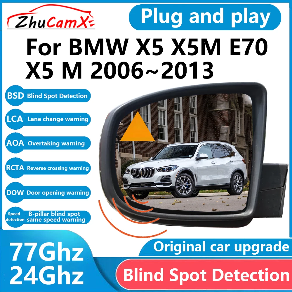 ZhuCamX for BMW X5 X5M E70 X5 M 2006~2013 BSD Blind Spot Detection Sensor Radar Driving Warning Assistance System Plug and Play