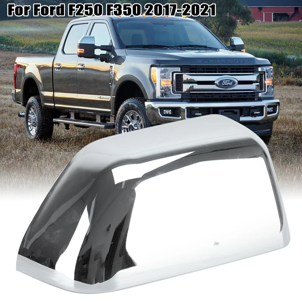 

Внешняя Крышка для зеркала заднего вида, хромированная крышка для водителя для Ford F-250 F-350 F-450 Super Duty 2017-2021 HC3Z17D743CA