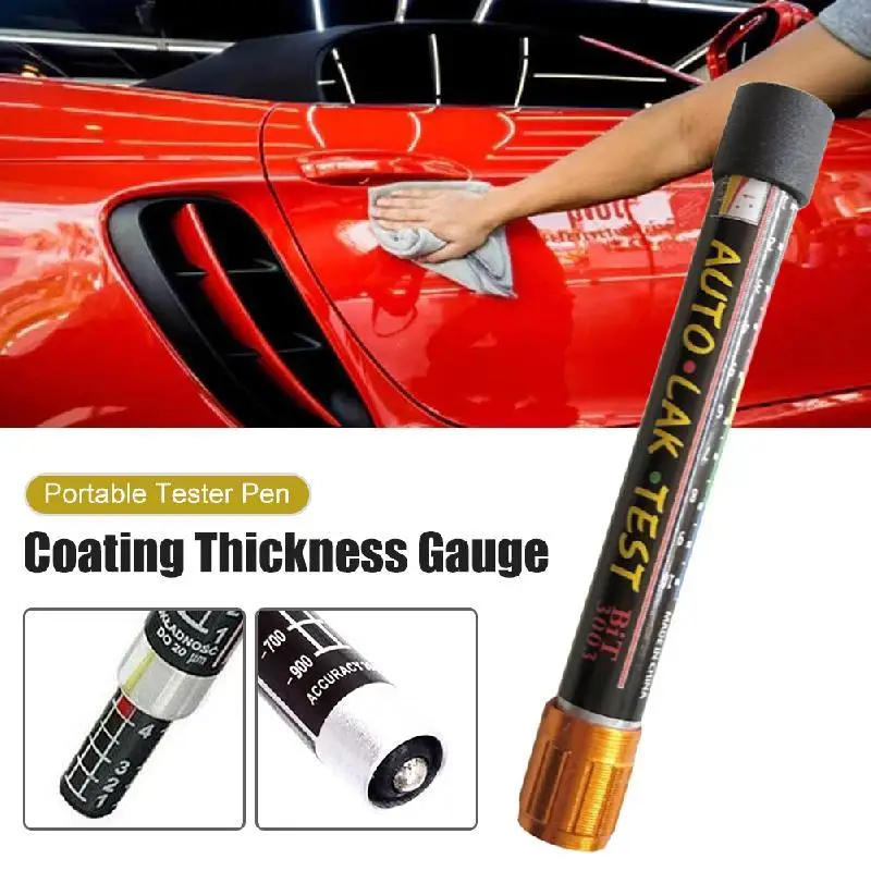 Car Paint Thickness Tester Pen Auto Lak Test Bit Portable Car Paint Coating Tester Meter Thickness Meter Gauge Crash