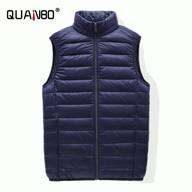 Men's Sleeveless Puffer Jacket New Autumn Spring Lightweight Water-Resistant Packable Men Down Vest Coat