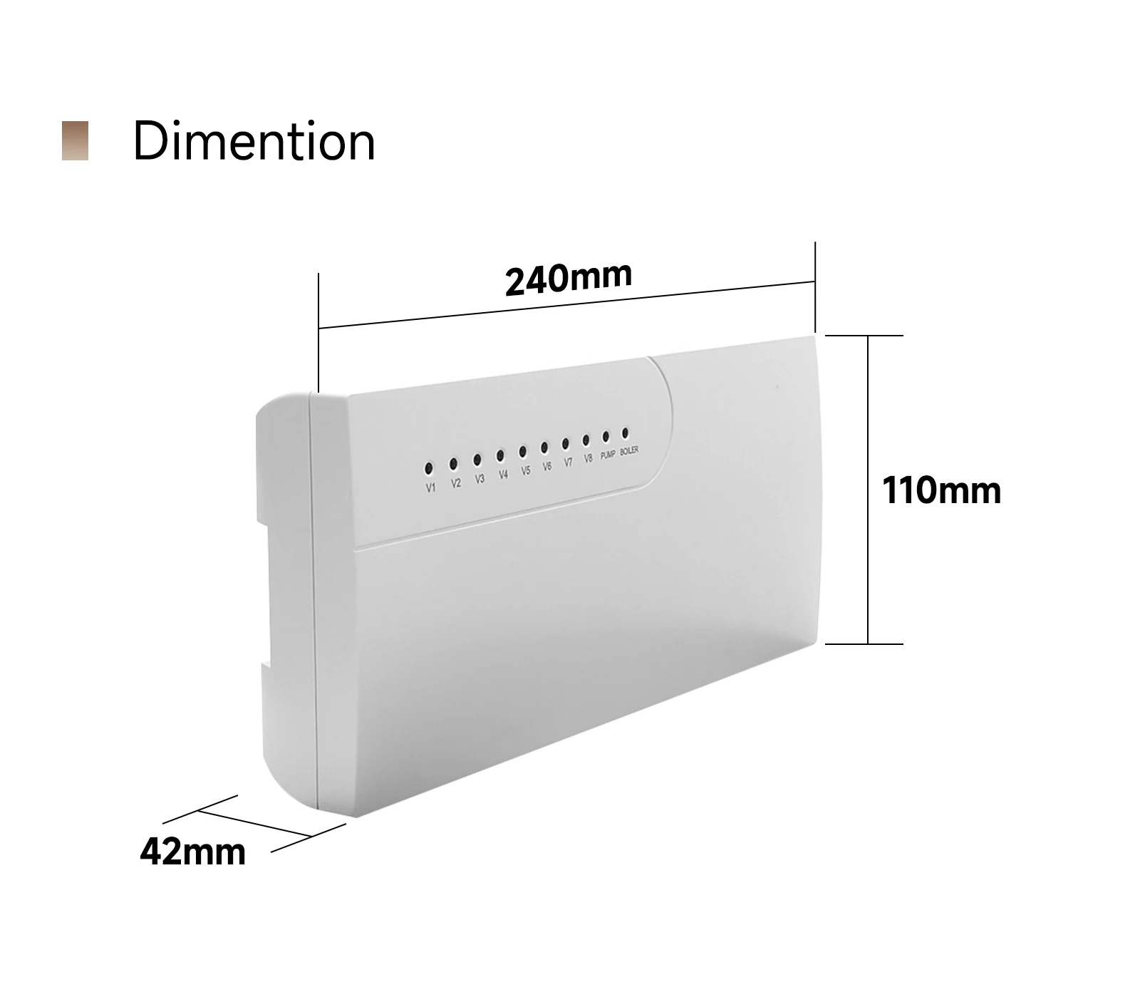 Beok 8-Zone Concentrator Underfloor Heating Centre Hub Controller for Mainfold G
