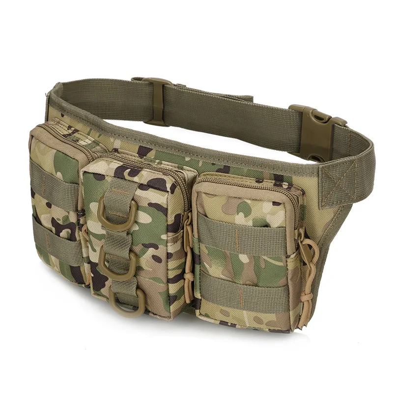 

Outdoor Waist Bag Men's Tactical Waterproof Molle Camouflage Hunting Hiking Climbing Nylon Mobile Phone Belt Pack Combat Bags