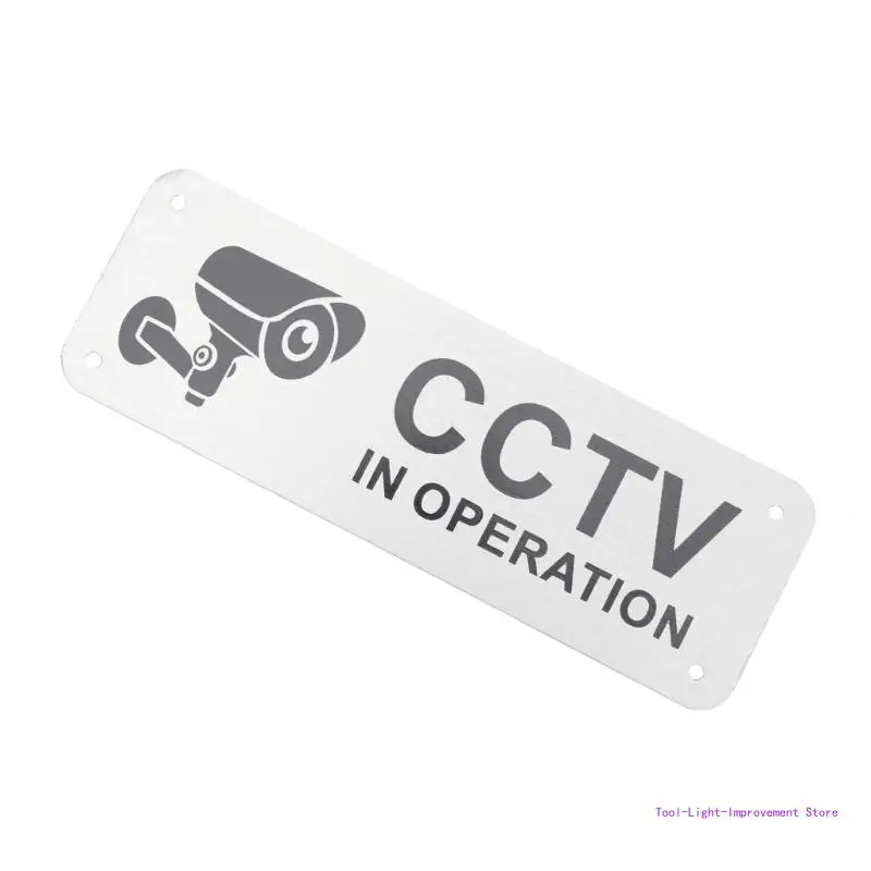C63E 5Pcs Video Camera CCTV In Operation Warning Sign Wall Stickers Decals Decals Public Area Security