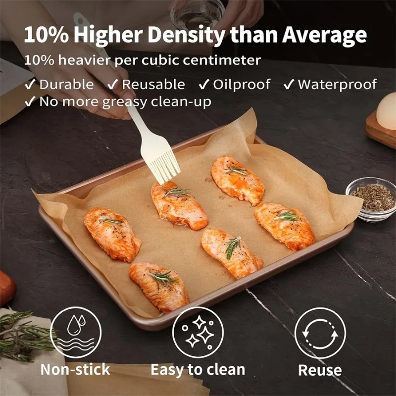 Parchment Paper Baking Sheets 8/16inch Unbleached Non-stick Pre Cut for Baking Cookies Cooking Air Fryer Oven Grilling Air Fryer
