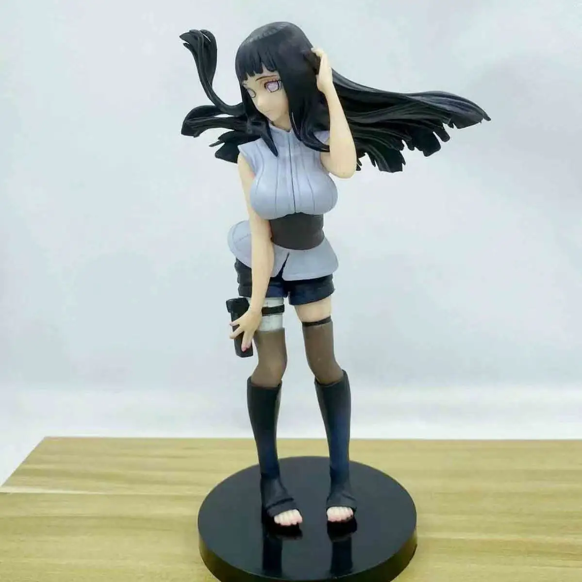 20cm Anime Naruto Long-Haired Hinata Hyuga Action Figure Car Decoration Doll
