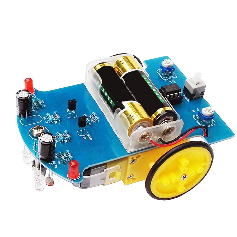 Kit Robot Voiture Intelligente DIY Suivi Ligne avec Moteur TT