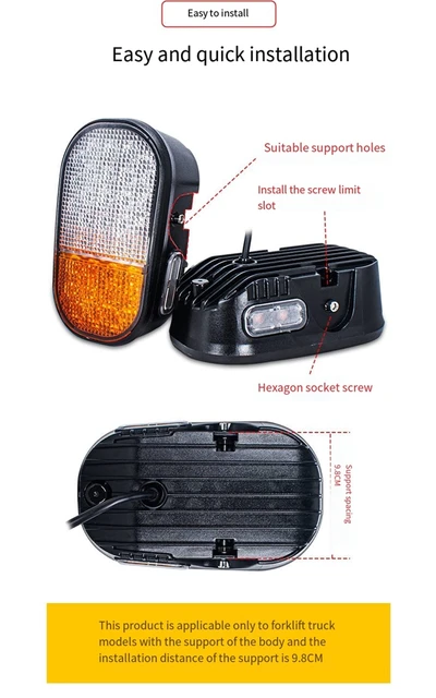 み*ち様 フォークリフト用　ヘッドライト LED Amazon | JWDAWN LED DC12-80V 12V 24V 48V 72V ヘッドライト