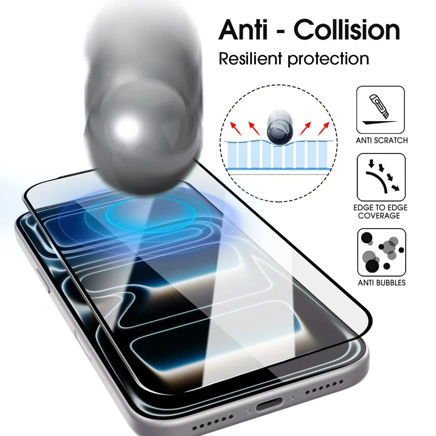 for IPhone17 Pro 17PM Screen Protector with Easy To Install Matte Tempered Glass for IPhone 17/17 Pro/17 ProMax 9H Hardness Film