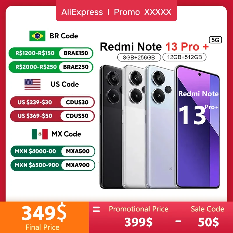 

Смартфон Xiaomi Redmi Note 13 Pro Plus 5G, 120 Вт, HyperCharge MediaTek Dimensity 7200, ультра МП, OIS, Фотокамера