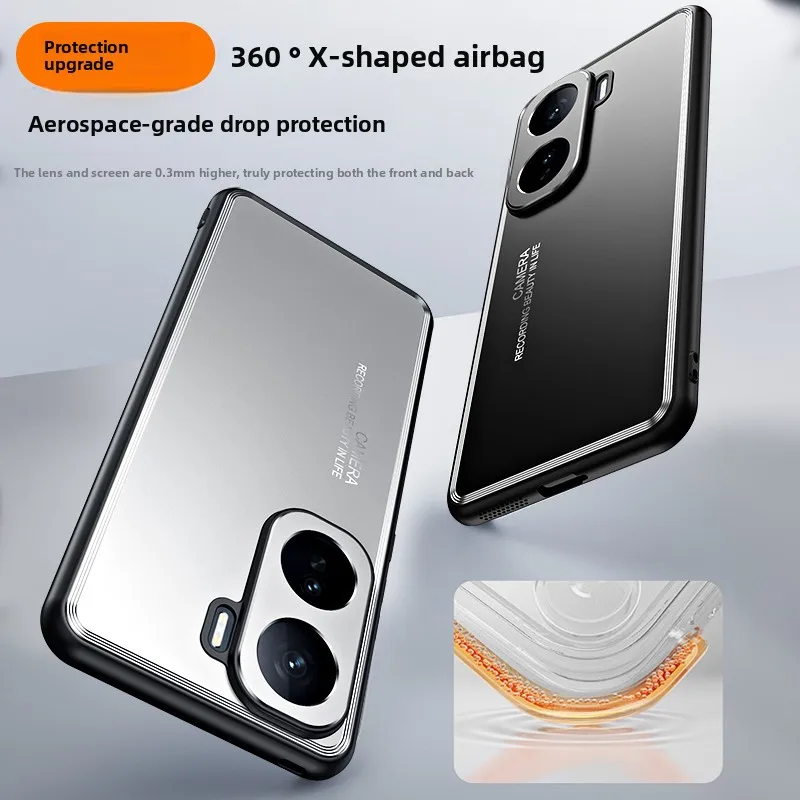 Luxury Anti-Fall Matte Hard Back Case with Camera Protection and Shockproof Design