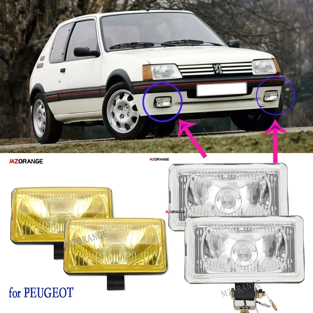 par de faros antiniebla delanteros para PEUGEOT 205 GTI CTI 106 306 Mi16 H3 | UK