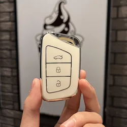 TPU Car Key Cover Case For JAC JIAYUE J7 A5 X4 X7 IC5 IEV7S S3 T8 Refine S4 S7 M6 E20x E40x Shell Fob Protector Accessories