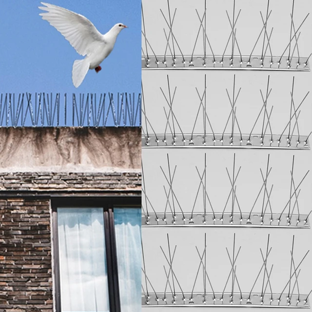 33/50 Cm -Es Rozsdamentes Acél Lepleller Madár És Galamb Tüskék Elrettentő Tüske -Csík Madárhegek Ismétlője A Galambhoz 1Pc - Image 4