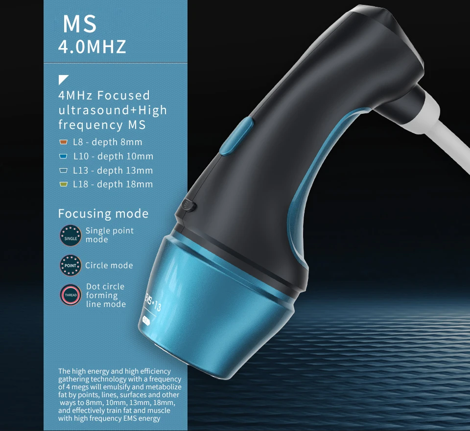 <h3 class="features--headline">Features and benefits</h3> <ul> <li data-immersive-translate-walked="068b1997-eae3-4fd1-bdef-29b88fabedb4" data-immersive-translate-paragraph="1"><strong data-immersive-translate-walked="068b1997-eae3-4fd1-bdef-29b88fabedb4">Skin Tightening & Lifting</strong>: Targets multiple layers of the skin for a visibly tighter, firmer appearance.</li> <li data-immersive-translate-walked="068b1997-eae3-4fd1-bdef-29b88fabedb4" data-immersive-translate-paragraph="1"><strong data-immersive-translate-walked="068b1997-eae3-4fd1-bdef-29b88fabedb4">Advanced Collagen Boost</strong>: High-Intensity Focused Ultrasound rejuvenates and lifts skin naturally.</li> <li data-immersive-translate-walked="068b1997-eae3-4fd1-bdef-29b88fabedb4" data-immersive-translate-paragraph="1"><strong data-immersive-translate-walked="068b1997-eae3-4fd1-bdef-29b88fabedb4">Body Shaping & Contouring</strong>: EMS technology sculpts and tones, addressing hard-to-shape areas effectively.</li> <li data-immersive-translate-walked="068b1997-eae3-4fd1-bdef-29b88fabedb4" data-immersive-translate-paragraph="1"><strong data-immersive-translate-walked="068b1997-eae3-4fd1-bdef-29b88fabedb4">Smooth Fine Lines & Wrinkles</strong>: Micro Pulse RF renews skin texture, leaving a glowing, youthful finish.</li> <li data-immersive-translate-walked="068b1997-eae3-4fd1-bdef-29b88fabedb4" data-immersive-translate-paragraph="1"><strong data-immersive-translate-walked="068b1997-eae3-4fd1-bdef-29b88fabedb4">All-in-One Convenience</strong>: Perfect for full-face and body treatments with ease, comfort, and lasting results.</li> </ul> <hr /> <h5></h5> <h5><span class="tw-text-2xl tw-font-bold" style="color: #99ccff;">IN STOCK READY TO SHIP</span></h5> <h5><span class="tw-text-2xl tw-font-bold" style="color: #99ccff;">1 YEAR WARRANTY + 3 YEAR TECH SUPPORT</span></h5> <h5><span class="tw-text-2xl tw-font-bold" style="color: #99ccff;">30 DAY MONEY-BACK AND <a href="https://tattoosemi.com/refund_returns/">RETURN POLICY</a></span></h5> <h5><span class="tw-text-2xl tw-font-bold" style="color: #99ccff;">FREE WORLDWIDE SHIPPING <a href="https://tattoosemi.com/shipping-policy/">SHIPPING POLICY</a> </span></h5> <h5><span class="tw-text-2xl tw-font-bold" style="color: #99ccff;">PROFESSIONAL BEAUTY <a href="https://tattoosemi.com/">SALON MACHINES</a> EQUIPMENT</span></h5> &nbsp; <div class="product-block product-block--sales-point"></div> 12D HIFU Machine Ultrasound EMS RF Micro