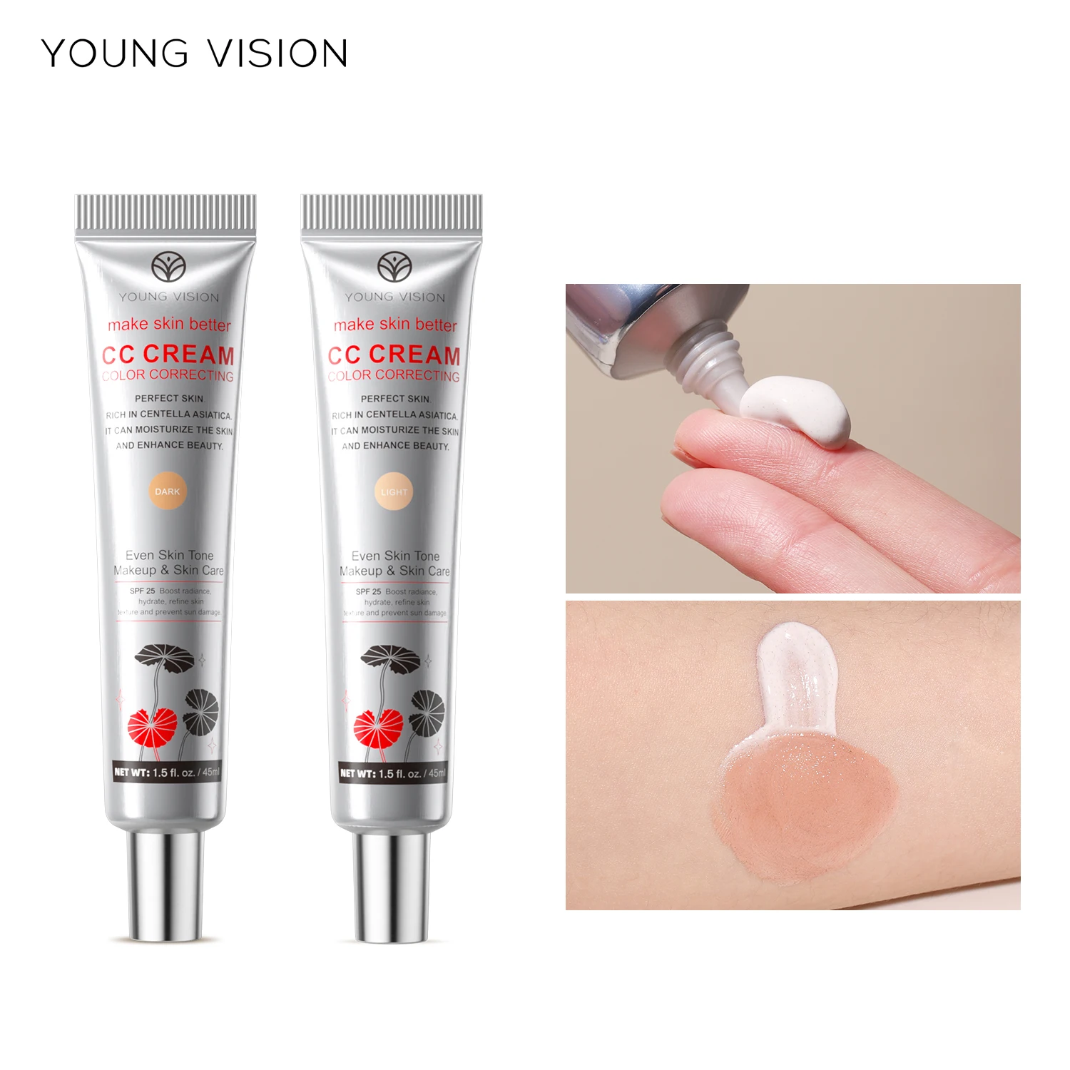 Young Vision Cc Cream Concealer For Natural Nude Sunscreen Look_voghion.com