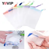 10Pcs Mesh Soap Bag Saver Pouch Bar Soap Exfoliating Mesh Bags For Shower Bubble Foam Net Pocket Color Random 1