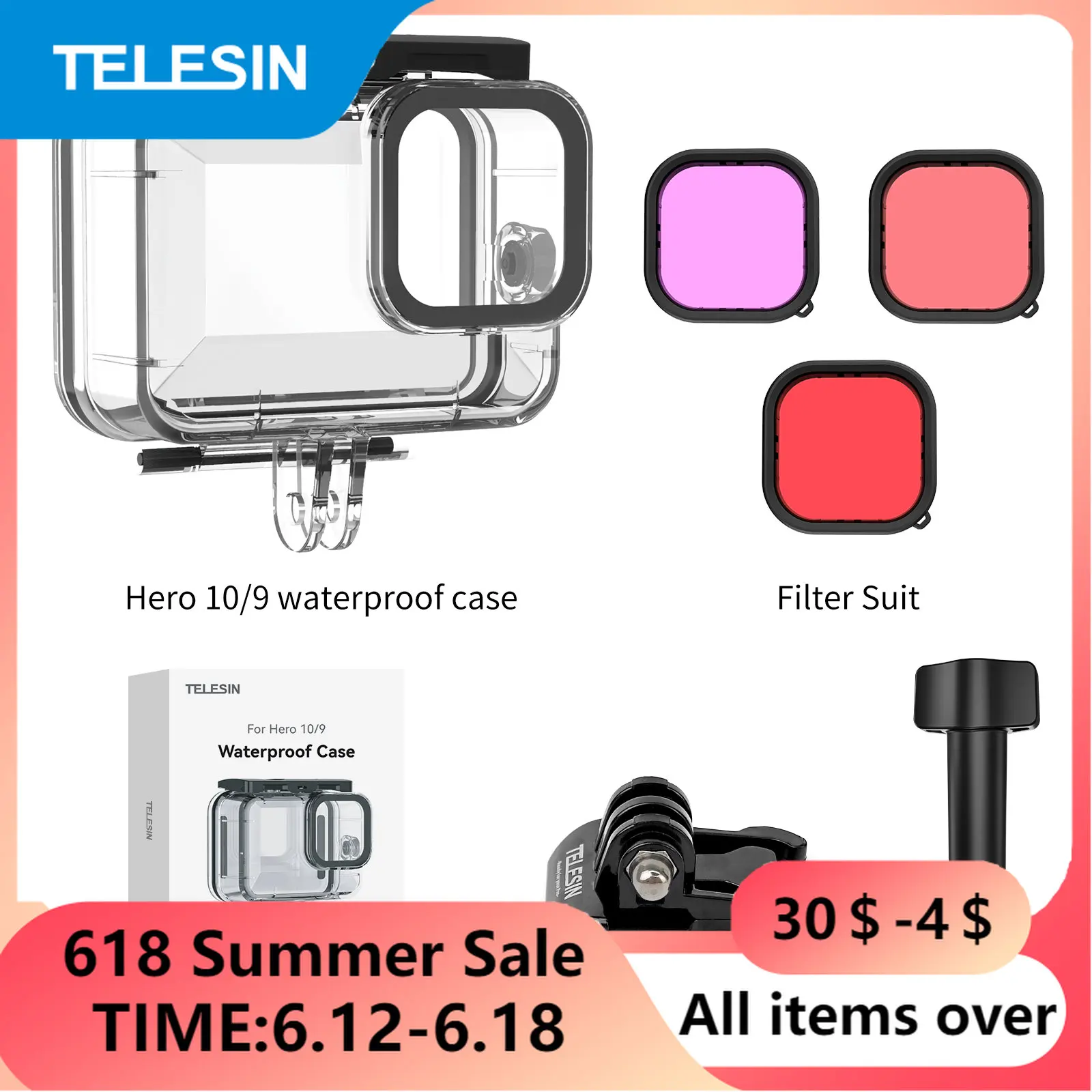 Underwater Waterproof Case Gopro Hero 8 Sports & Action Video Cameras