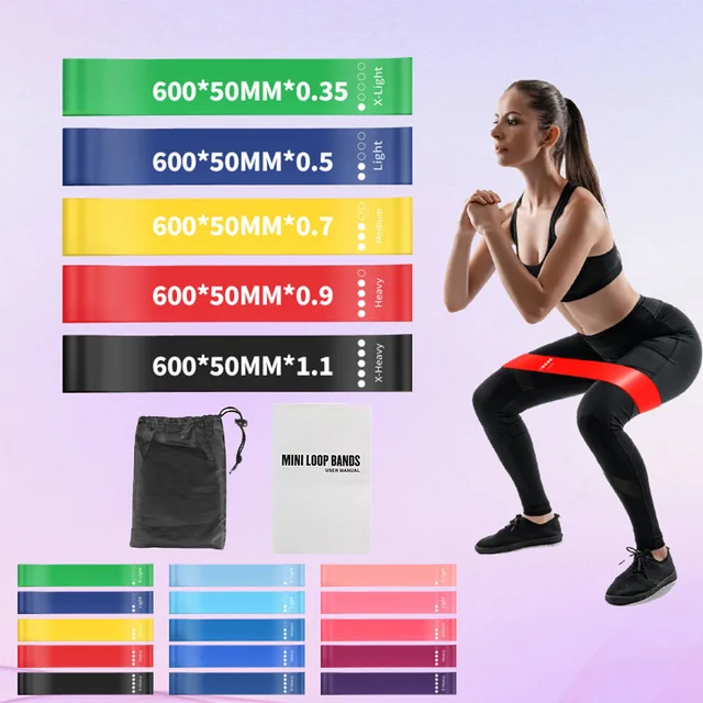 OPHIDIAN  Yoga Resistance Bands Fitness Elastic Bands Rally Bands Squatting Hip Lifting Aids Stretching Exercise Training Bands 3
