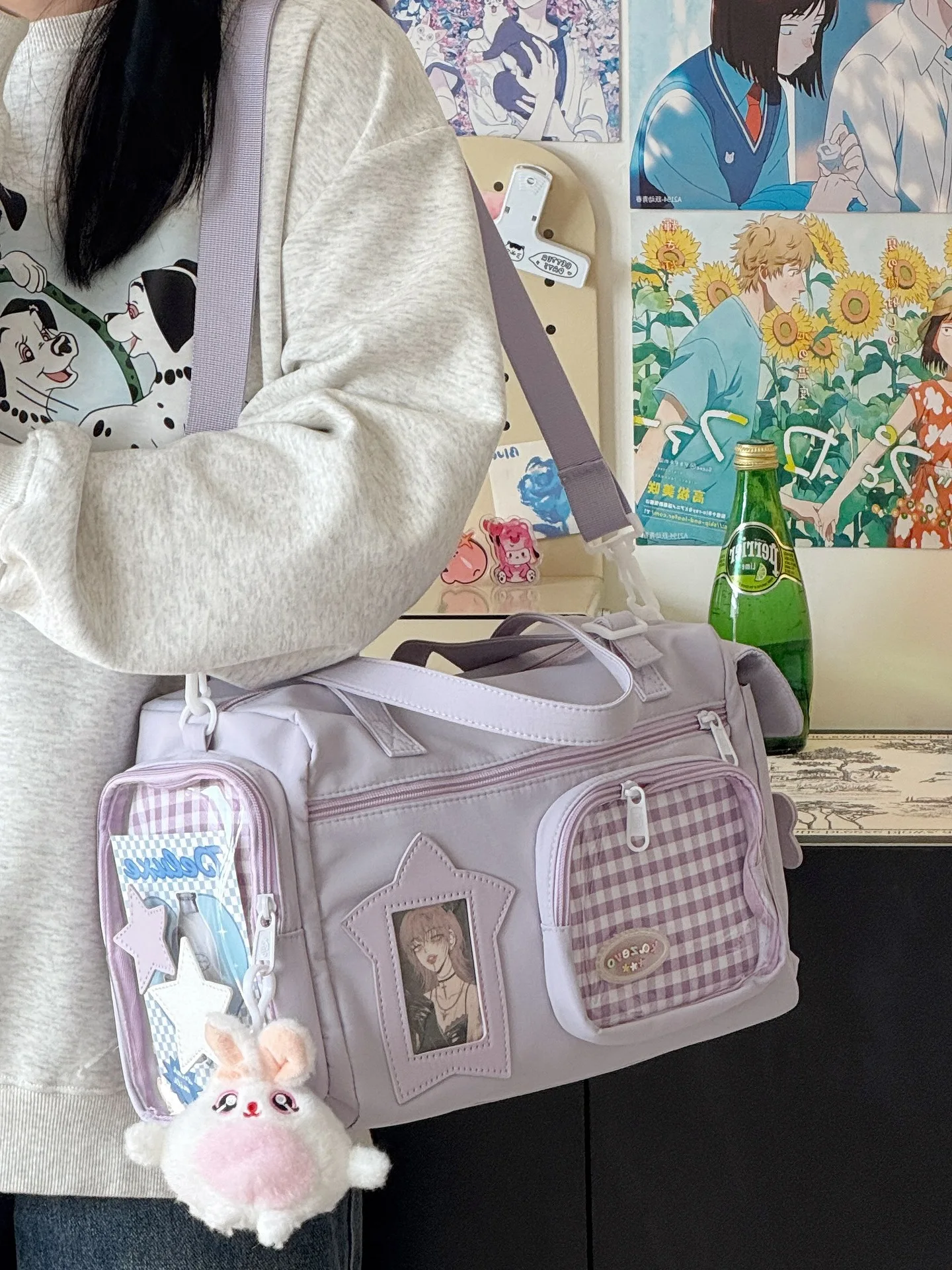 Large Capacity Versatile Shoulder Bag For Women Kawaii Style_voghion.com