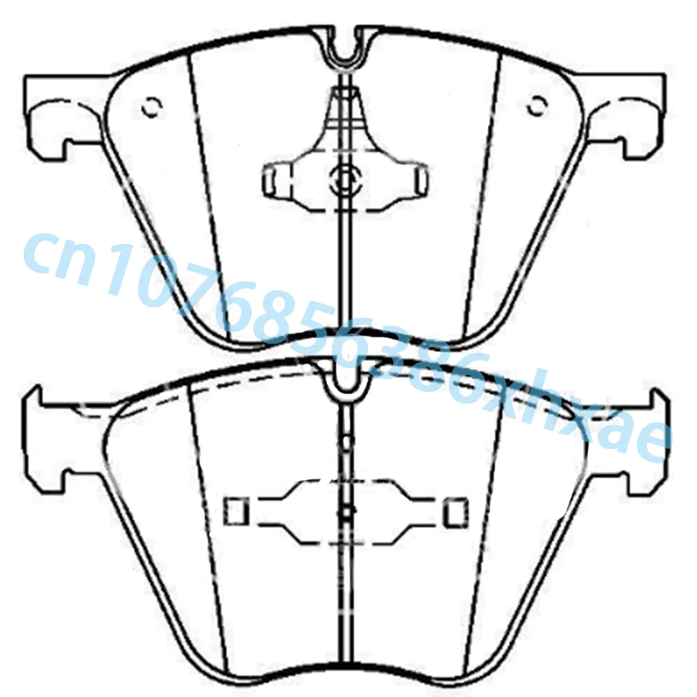 BMW F01 F02 F04 F07 F15 F16 E70 E71 E72 롤스로이스 고스트용 프론트 브레이크 패드 세트 D1443 34116783554 예비 부품 액세서리