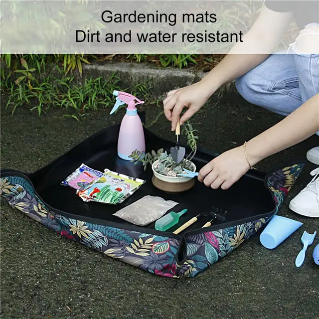 Oxford Ruhával Ültetési Szőnyeg Vízálló Foltokkal Szembeni Átültetése Összecsukható Cserepes Növények Ismétlődő Farmra - Image 5