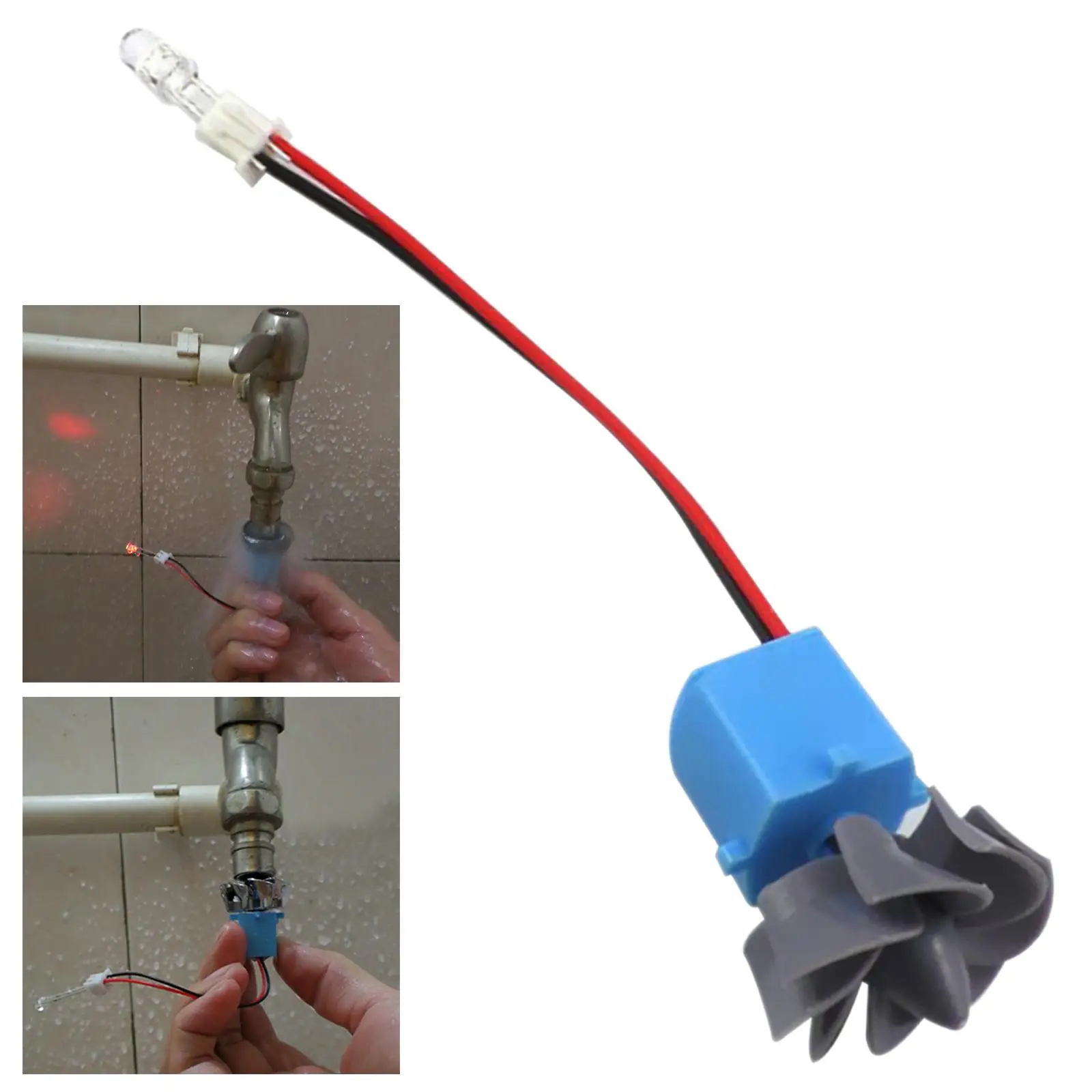 4PCS Micro เครื่องกําเนิดไฟฟ้ากังหันลม DC มอเตอร์จอแสดงผล LED สําหรับโครงการของเล่น DIY 1