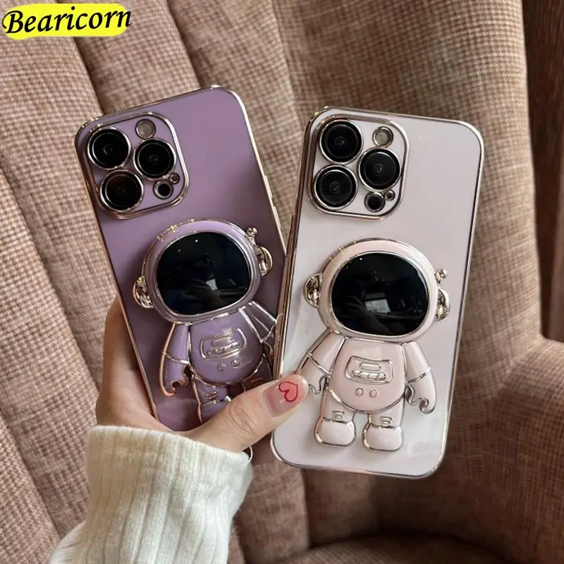 6d Plating Phone Cases For A Galaxy S10 Plus 3D Astronaut 6D