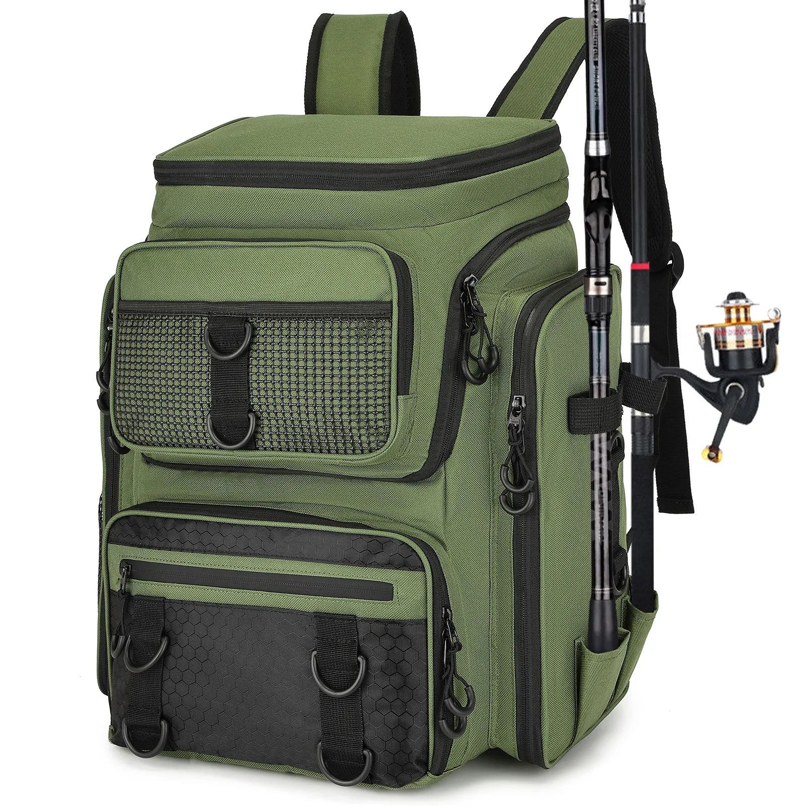 Fishing Backpack with Rod Holders 1