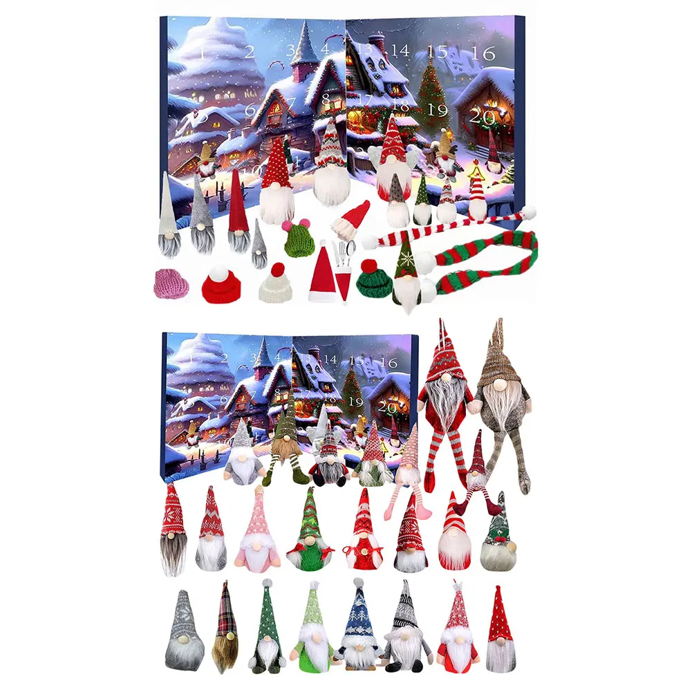 Christmas Gnome Holidays Advent Calendar Christmas Advent Calendar with Surprise Toys Countdown for Kids