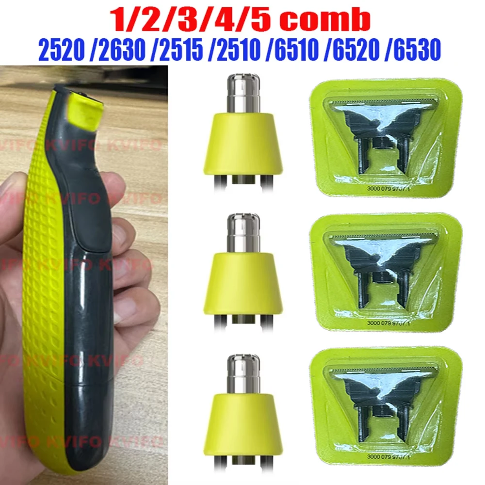 Electric Trimmer Shaver Replacement Kit OneBlade Compatible QP2520 QP2530 QP2630 QP6510 QP6520 QP2523 New Model