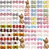 20pcs Small Dog Hair Bows Pet Dog Hair Accessories Bows Cat Bows with Rubber Bands for Small Dogs Yorkshire Hair Decorate 6