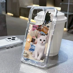 Cool Cat Soft Protective Phone Case Cover for Redmi Note11 - 11S (TB42)