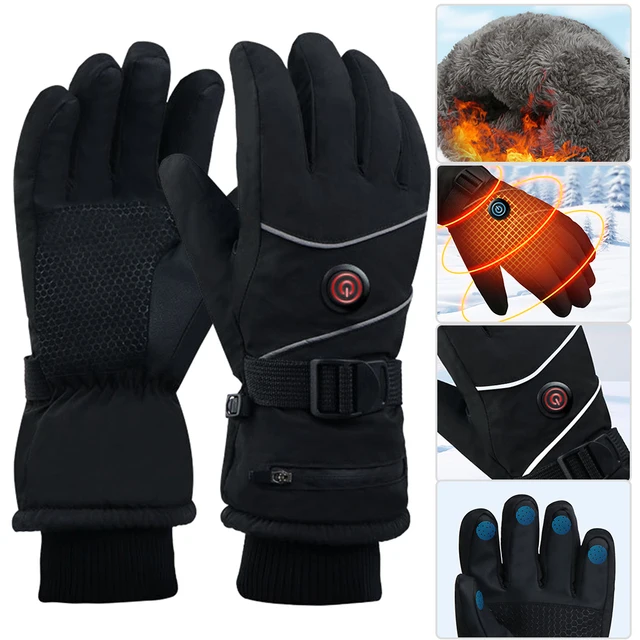 Rechargeable Heated Winter Ski Gloves 4